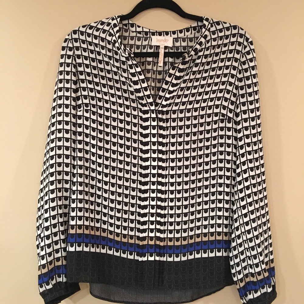 Laundry by Shelli Segal Long Sleeve Work Blouse